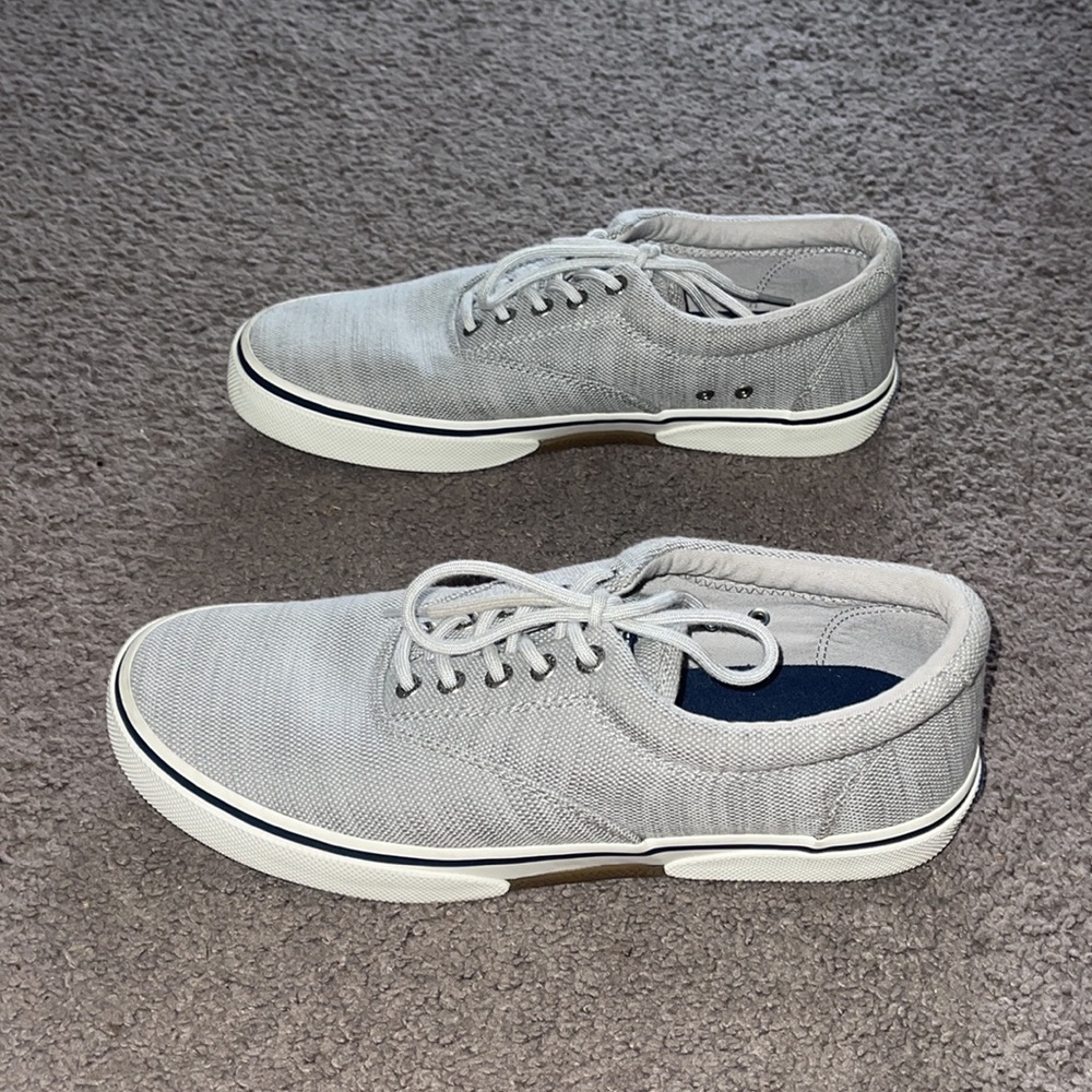 Sperry Memory Foam Top Sider Gray Casual Shoes